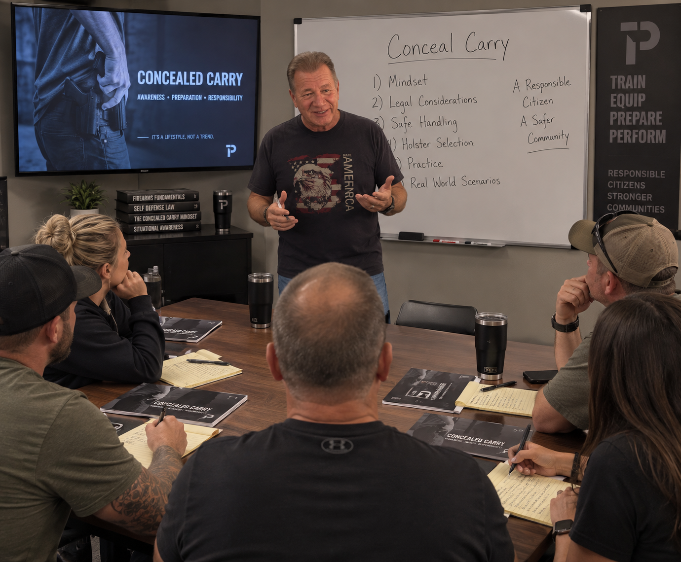 Firearms training session